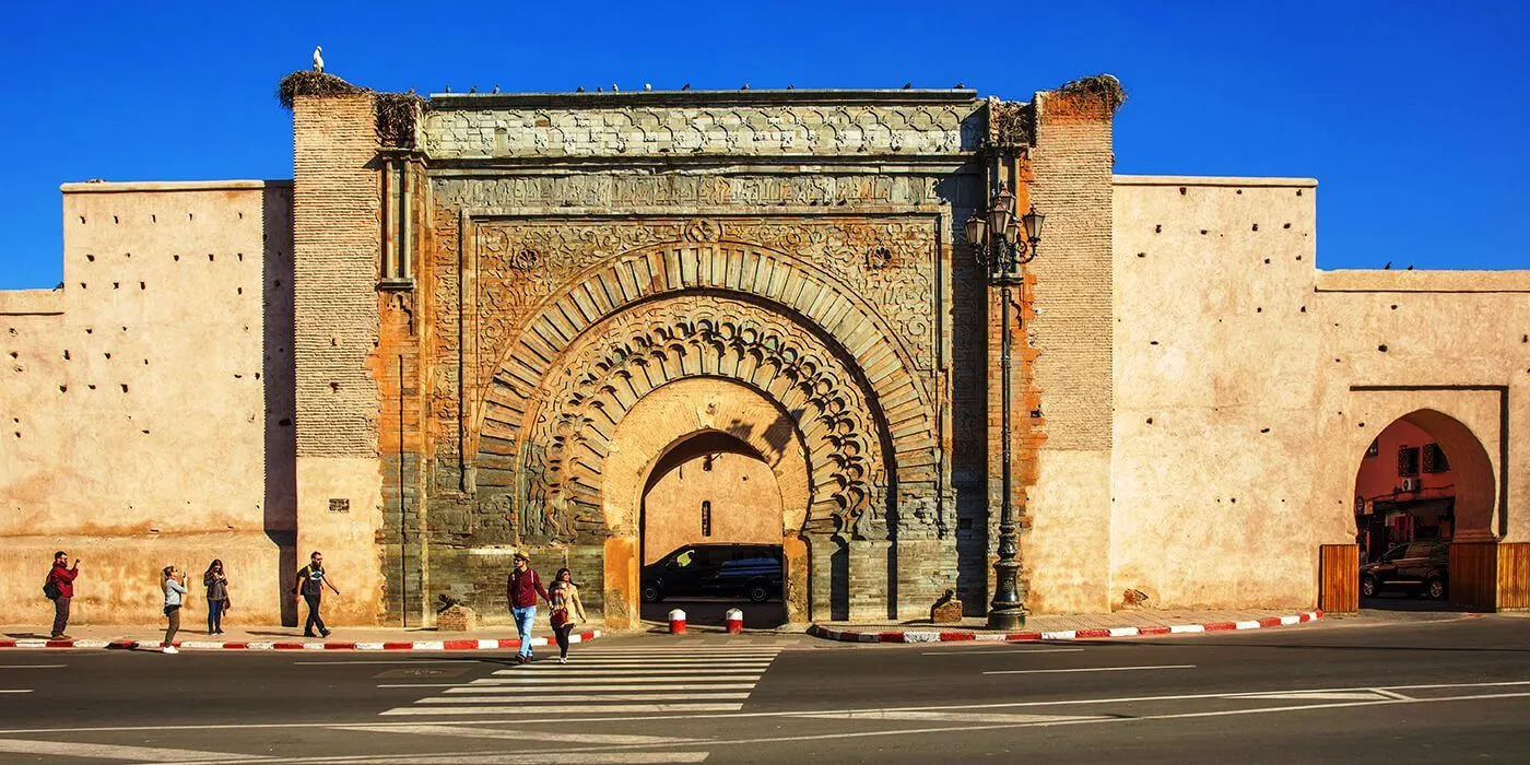 A antiga medina Bab Marrakech